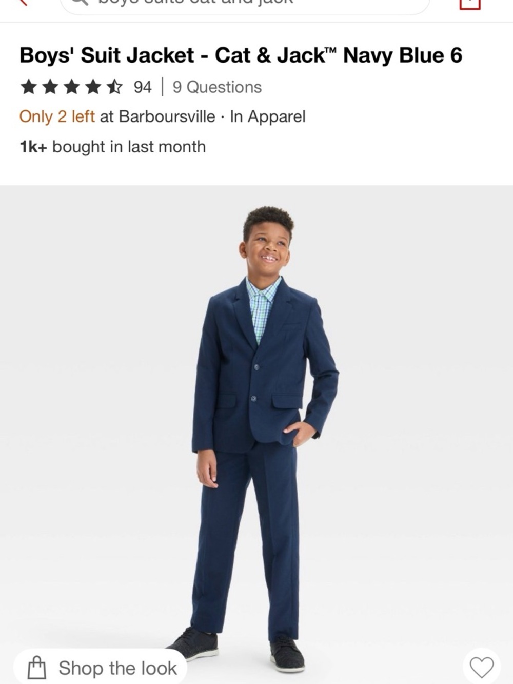 Boy’s Classic Navy Two-Button Blazer and Pants